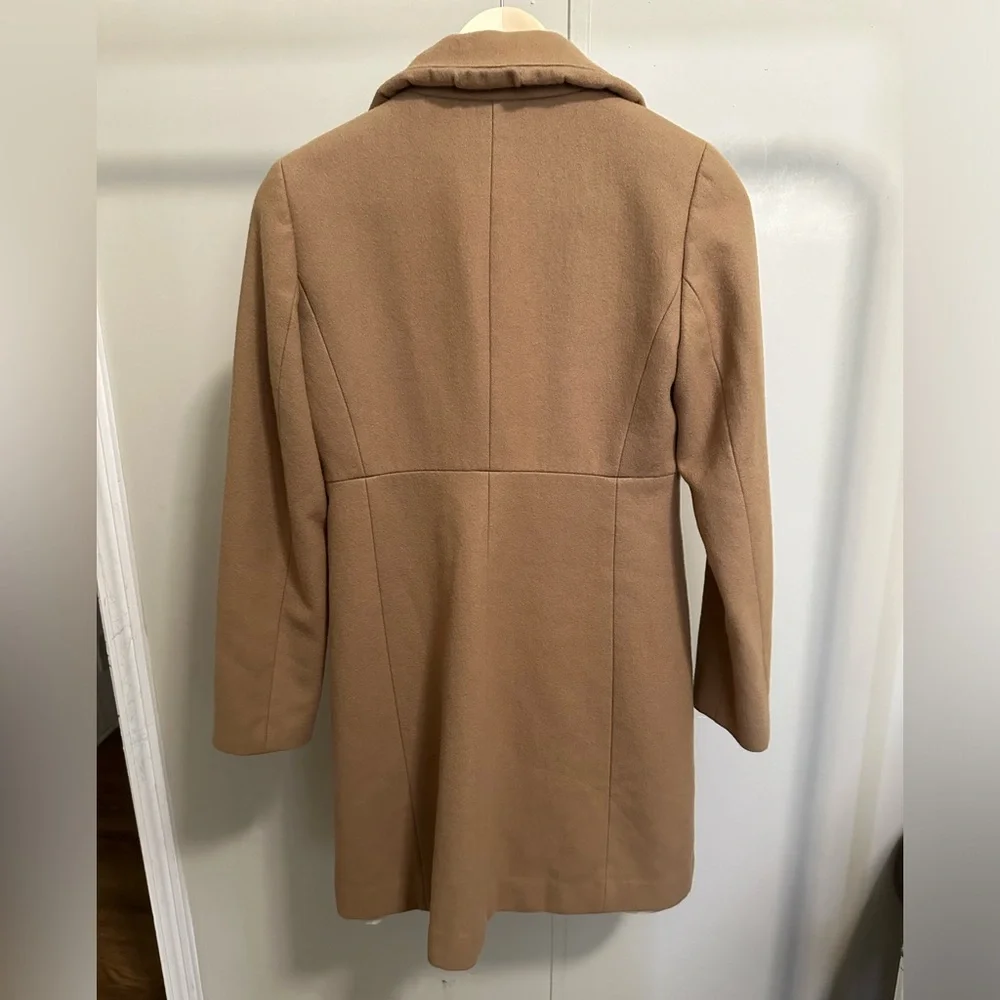 J. Crew Women’s Brown Wool Pea Coat size 0 - Picture 4 of 5